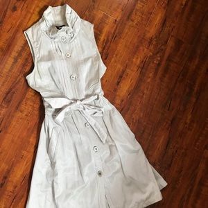 Sexy sleeveless trench dress